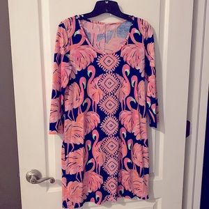 Lilly Pulitzer Flamingo Dress- Small
